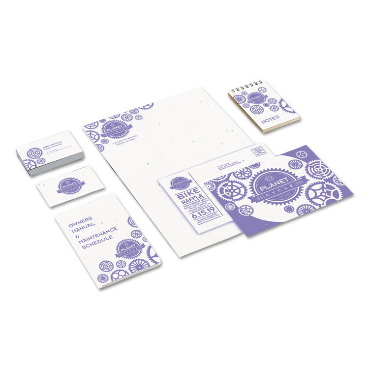 Color Cardstock, 65 lb Cover Weight, 8.5 x 11, Stardust Flecked White, 250/Pack
