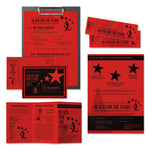 Color Cardstock, 65 lb Cover Weight, 8.5 x 11, Re-Entry Red, 250/Pack