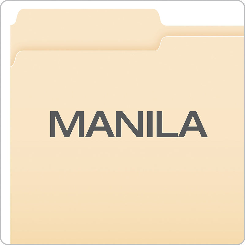 Pendaflex File Folder, 1-Tab, Left Position, Legal Size, Manila, 100/Box (753 1/3-1)