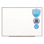 Fusion Nano-Clean Magnetic Whiteboard, 48" x 36", White Surface, Satin Aluminum Frame