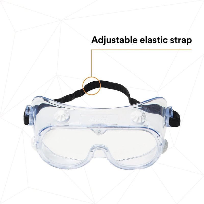 3M Safety Splash Goggle 334, Clear Lens (40660)