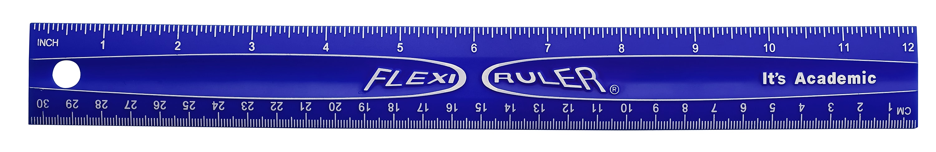 Lockermate 12" Imperial/Metric Flexi Ruler, Blue (01137-BLUE)