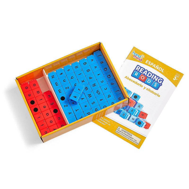 hand2mind Reading Rods in Spanish Alphabet & Syllables (95393SP)