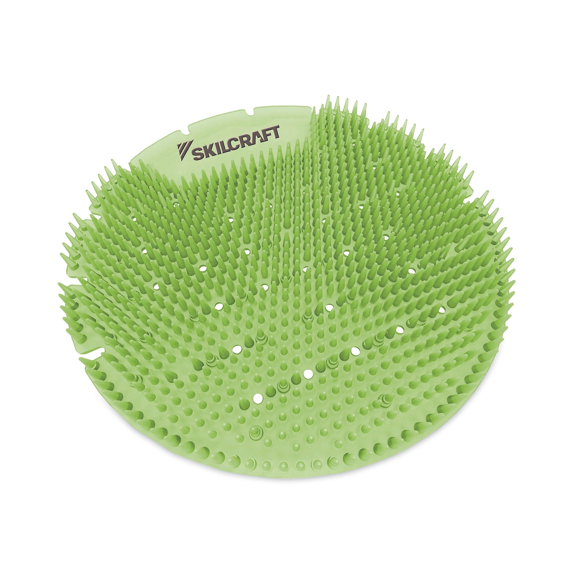 AbilityOne SKILCRAFT Extended Power Urinal Screen, Calypso Lime Scent, Green, 6/Pack (NSN6998446)