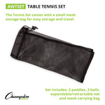 Champion Sport Anywhere Table Tennis Set, 6/Set (CHSAWTSET)
