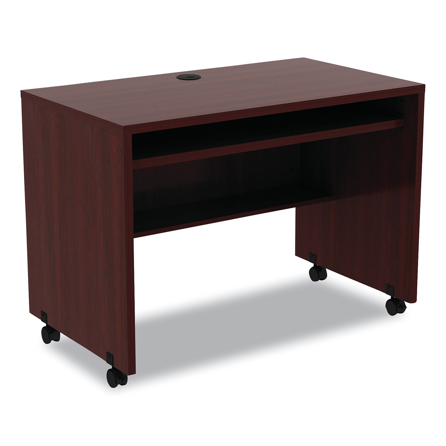Alera®,  Valencia Mobile Workstation Desk, Mahogany