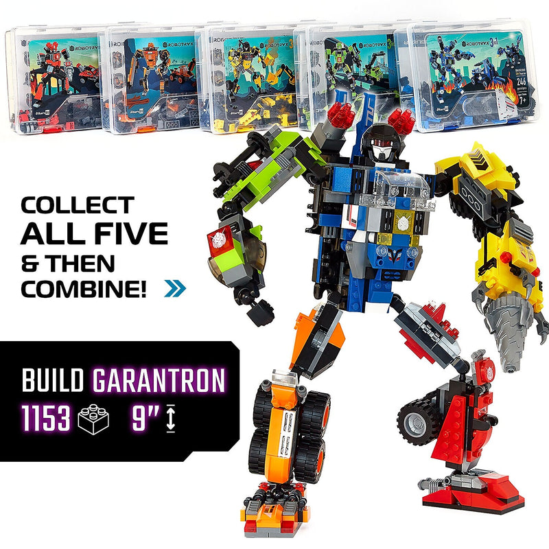 JITTERYGIT Robotryx Red Grindburst Robot Building Toy, 235 Pieces/Pack (ROBOTRYX-RED)