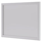 Bl Series Frosted Glass Modesty Panel, 39.5w X 0.13d X 27.25h, Silver/frosted