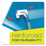 Extra Capacity Reinforced Hanging File Folders with Box Bottom w/ Tabs, 2" Capacity, Legal, 1/5-Cut Tabs, Asst Colors,25/BX