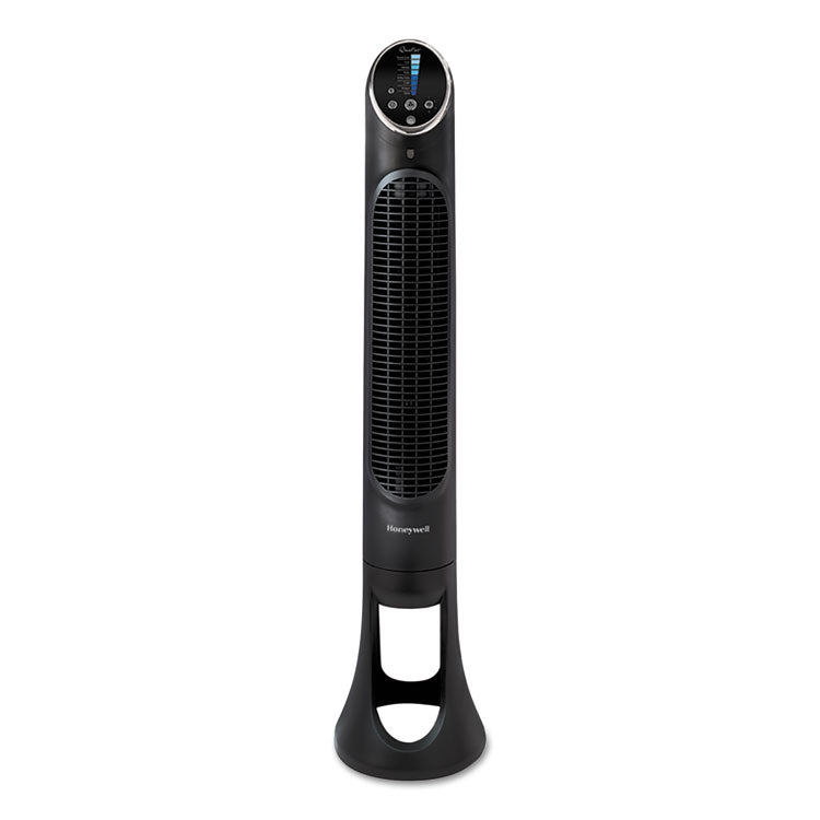 Quietset 8-Speed Whole-Room Tower Fan, 10w X 40h, Black