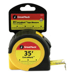 ExtraMark Tape Measure, 1" x 35 ft, Steel, Orange/Black