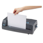 24-Sheet 3230 Electric Two- To Three-Hole Adjustable Punch, 9/32" Holes, Gray
