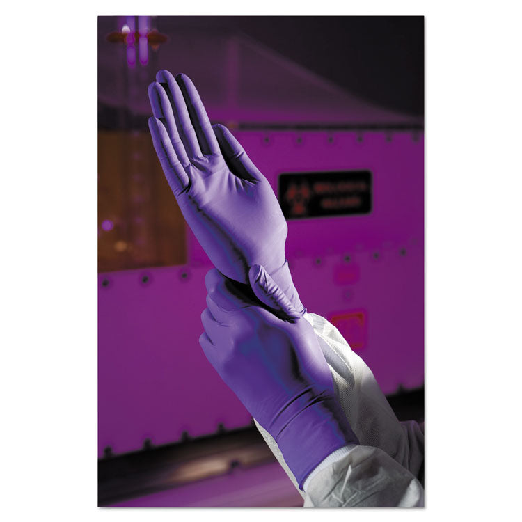 PURPLE NITRILE Exam Gloves, Powder-Free, X-Small, 6 mil Thick, 9.5" Long, Purple, 100/Box