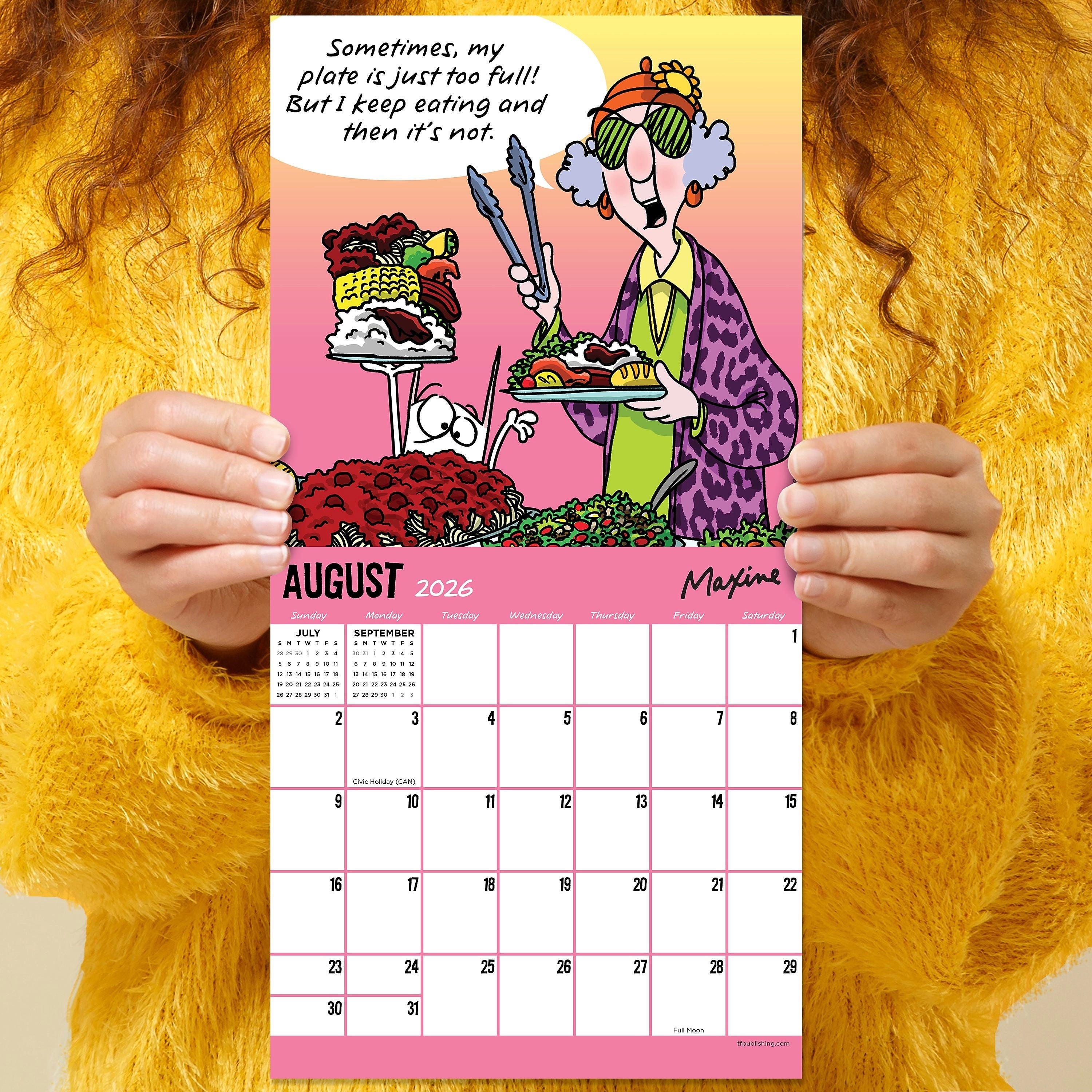 2026 TF Publishing 12" x 17" TF Publishing 7" x 7" Maxine Mini Calendar 26-2104