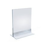 Azar Sign Holder, 5" x 7", Table Top, Clear, Acrylic, 10/Pack (102722-10PK)