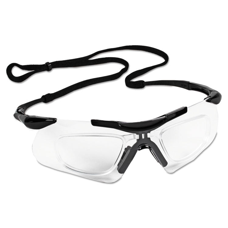 V60 Nemesis Rx Reader Safety Glasses, Black Frame, Clear Anti-Fog Lens, 12/Box