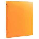 JAM Paper 1/2" 3-Ring Flexible Poly Binder, Orange (PB75237OR)