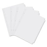 Self-Tab Index Dividers, 5-Tab, 11 X 8.5, White, 36 Sets