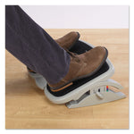 SoleMate Comfort Footrest with SmartFit System, 21.5w x 14d x 3.5 to 5h, Gray/Black