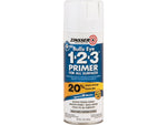 Zinsser Bulls Eye 1-2-3 Water-Based Primer for All Surfaces, White, 13 oz., 6/Pack (RST2008)