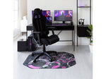 Anji Mountain Rug'd Refracted Carpet & Hard Floor Gaming Chair Mat, 36" x 48", Gray/Purple (AMB9113)