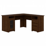 Bush Furniture Cabot 60"W L Shaped Computer Desk, Modern Walnut (WC31030-03K)