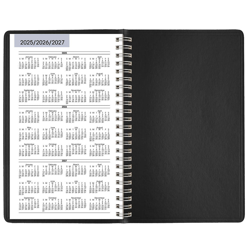 2026 AT-A-GLANCE DayMinder 5" x 8" Weekly Appointment Book, Faux Leather Cover, Black (G200-00-26)