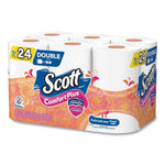 Scott ComfortPlus Toilet Paper, 1-Ply, White, 231 Sheets/Roll, 48 Rolls/Case (KCM47618)