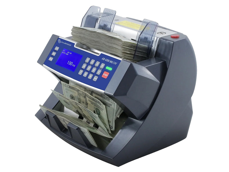 AccuBANKER AB4200 Commercial Bill Counter, Black/Gray (AB4200 MGUV)