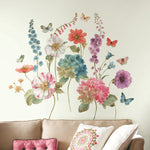 York Wallcoverings Lisa Audit Garden Flowers Giant Wall Decals, Botanical (RMK3261GM)