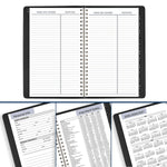 2026 AT-A-GLANCE DayMinder 5" x 8" Weekly Appointment Book, Faux Leather Cover, Black (G210-00-26)