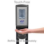 PURELL CS 8 Automatic Floor Stand Hand Sanitizer Dispenser, Graphite/Black (7418-DS)