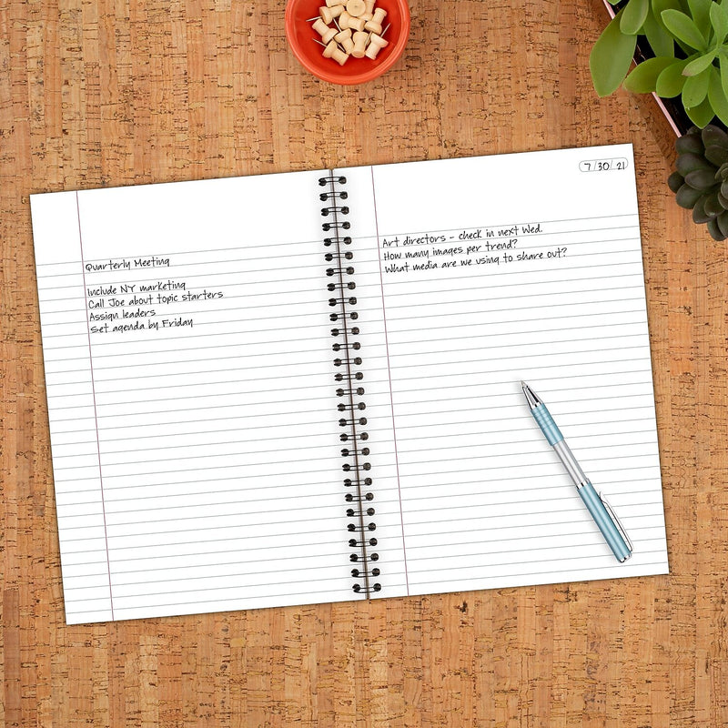 Cambridge Legal 1-Subject Professional Notebooks, 6.5" x 9.5", Legal Ruled, 80 Sheets, Gray (06672)
