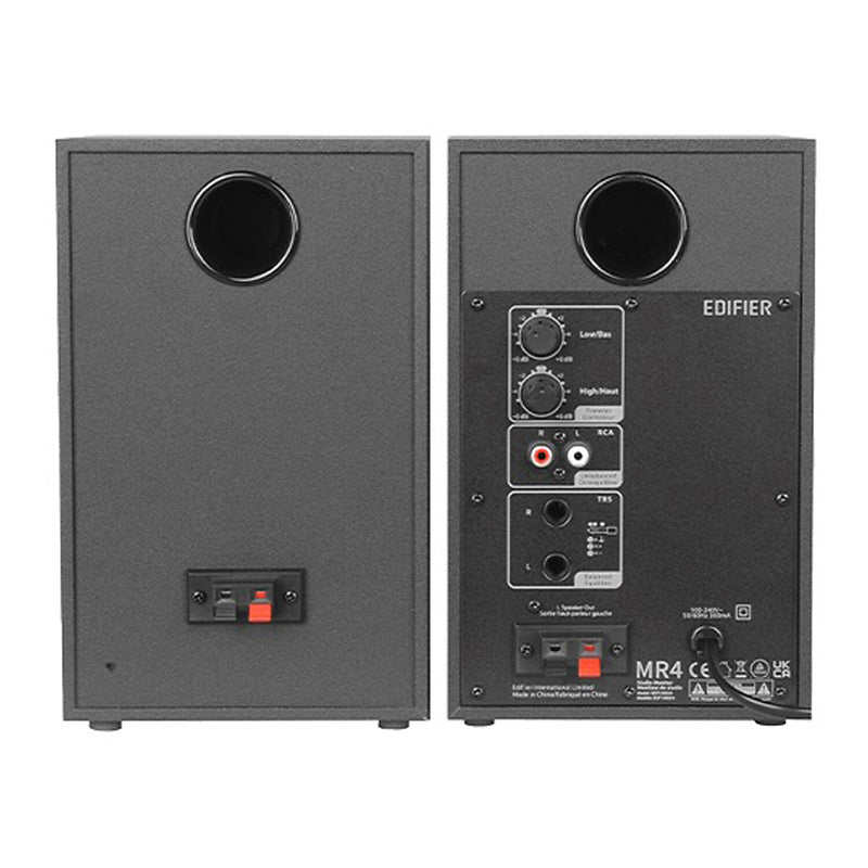 Edifier MR4 42-Watt-Continuous Powered 2.0 Studio Monitor Speaker System, Black, 2-Count (4005848)