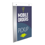 Deflecto Image Document Holder, 8.5" x 11", Vertical, Wall Mounted, Clear Plastic (DEF68201)
