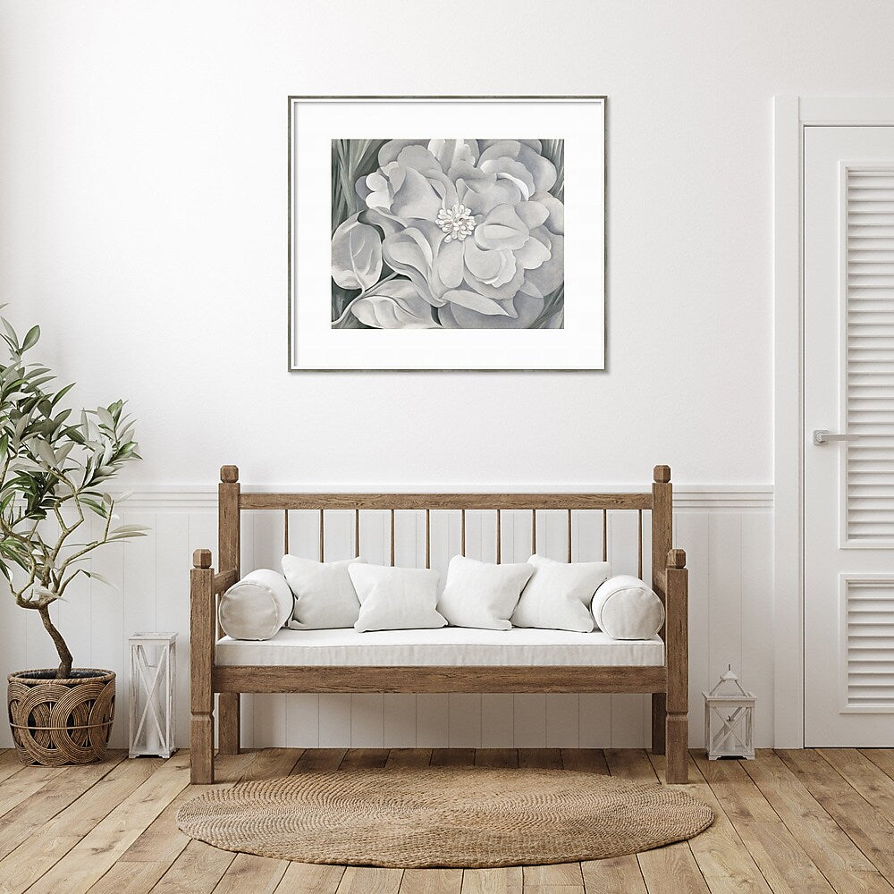 Amanti Art The White Calico Flower 1931 by Georgia O'Keeffe Wood Framed Wall Art Print, 41" x 36" (A42675530275)