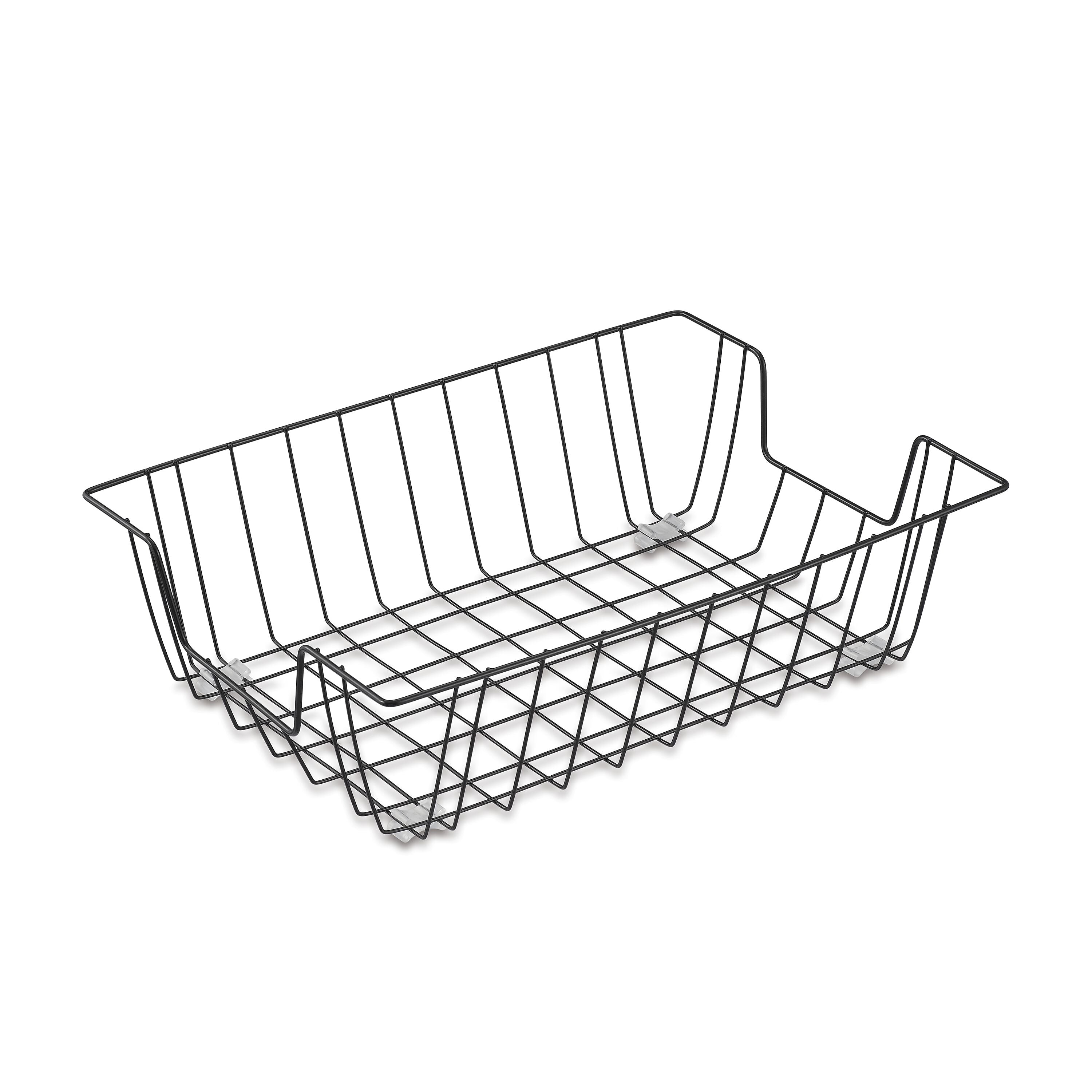 Staples Front Loading Letter Tray, 4 1/2"H x 11 1/2"W x 16 1/2"D, Black Steel (10484-CC)
