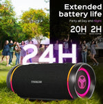 Treblab Wireless Bluetooth Speaker, Waterproof, Black (HD77)