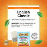 Twinings Cold Brewed English Classic Black Tea Bags, 20/Box (F07409)