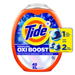 Tide Oxi Boost Power PODS HE Laundry Detergent, 45 Capsules (17124)