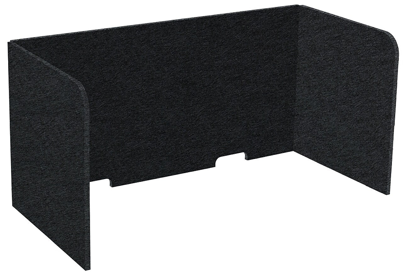 Versare SoundSorb Foldable Fabric Freestanding Privacy Panel, 24"H x 48"W, Black (DS7826104-1)