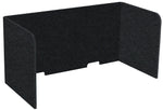 Versare SoundSorb Foldable Fabric Freestanding Privacy Panel, 24"H x 48"W, Black (DS7826104-1)
