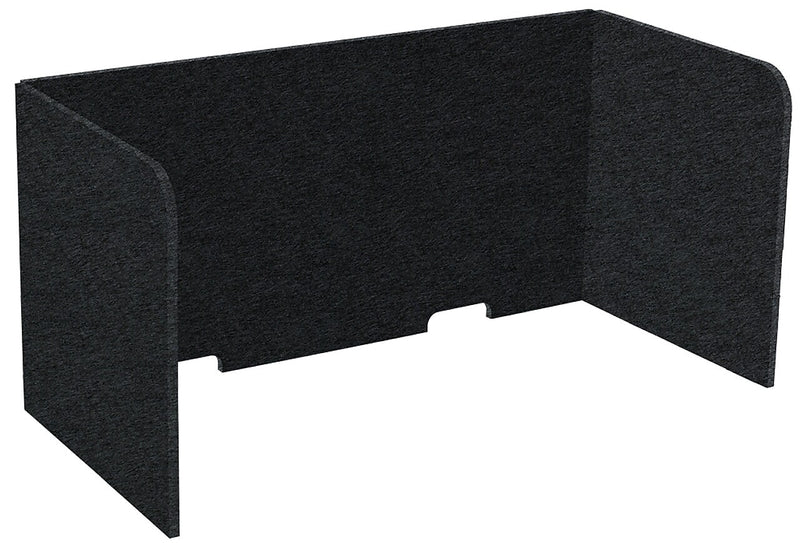 Versare SoundSorb Foldable Fabric Freestanding Privacy Panel, 24"H x 48"W, Black (DS7826104-1)