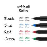 uni-ball Rollerball Pens, Micro Point, Black Ink, Dozen (60151)
