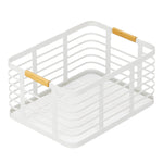 mDesign Steel Organizers, Matte White/Natural (25943)