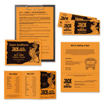 Color Paper, 24 lb Bond Weight, 8.5 x 11, Cosmic Orange, 500/Ream