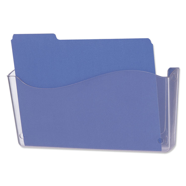 Wall Files, Letter Size, 13" x 4" x 7", Clear