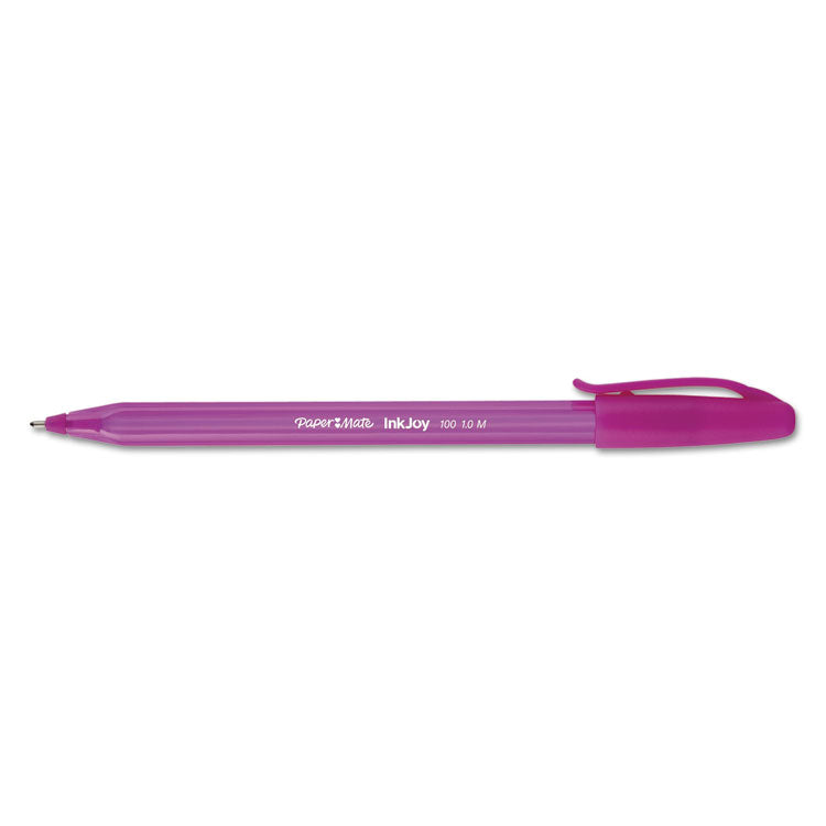 InkJoy 100 Ballpoint Pen, Stick, Medium 1 mm, Assorted Ink and Barrel Colors, 8/Pack