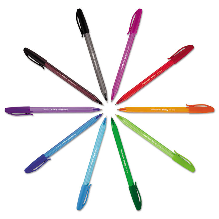 InkJoy 100 Ballpoint Pen, Stick, Medium 1 mm, Assorted Ink and Barrel Colors, 8/Pack