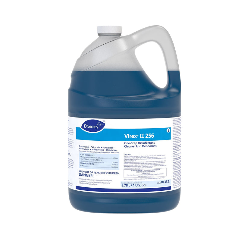 Virex II 256 Cleaner Disinfectants, Mint, 128 oz., 4/Carton (04332)